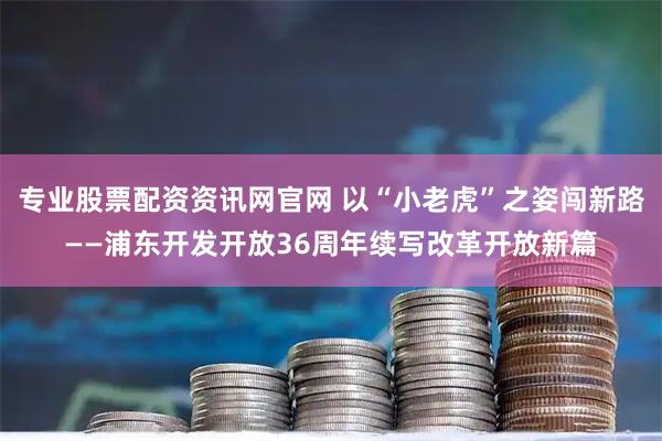 专业股票配资资讯网官网 以“小老虎”之姿闯新路——浦东开发开放36周年续写改革开放新篇